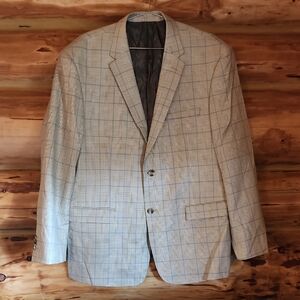 Elegant Plaid Men's Blazer